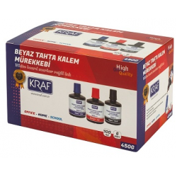 HB KRAF BEYAZ TAHTA KALEM MÜR. 100ml KIRMIZI 6LI 450G