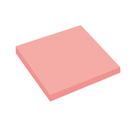 KRAF YAPIŞKANLI NOT KAĞIDI 76x76   50 YP ŞEFFAF PEMBE 7676TR