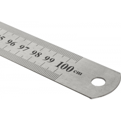 KRAF ÇELİK CETVEL 100 CM INCH ÖLÇÜLÜ 500G