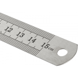 KRAF ÇELİK CETVEL  15 CM INCH ÖLÇÜLÜ 515G