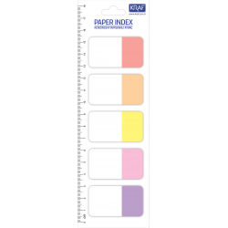 KRAF INDEX KAĞIT 25x42MM 5 RENK X 20YP FLAG 1555