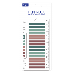KRAF INDEX FILM (PP) 6x45MM 16'LI X 20YP CETVELLİ MORANDI COLOR 16645-2