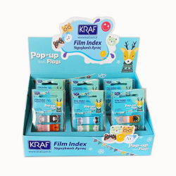 KRAF INDEX FILM (PP) 15x44MM POP-UP 4'LÜ X 20 YP DESENLİ 120'Lİ 41544