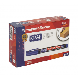 KRAF PERMANENT MARKÖR YUVARLAK UC 220 MAVİ