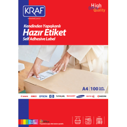 KRAF LASER ETİKET KF-2035 52.5 x 33 MM