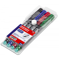KRAF ASETAT KALEMİ SİLGİLİ (S) 270 4 LÜ SET