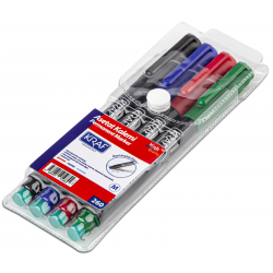 KRAF ASETAT KALEMİ SİLGİLİ (M) 260 4 LÜ SET