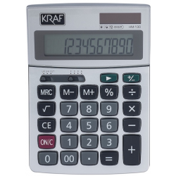 KRAF HESAP MAKİNESİ MASAÜSTÜ 12 HANE HM-130