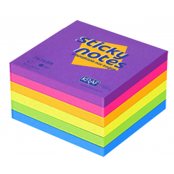 KRAF YAPIŞKANLI NOT KAĞIDI KÜP 76x76 400 YP BRIGHT 7676BR