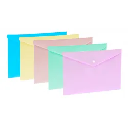 KRAF ÇITÇITLI DOSYA A4 PASTEL ASORTİ 1279