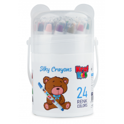 KRAF KIDS PASTEL BOYA SILKY CRAYON 24 LÜ KK505