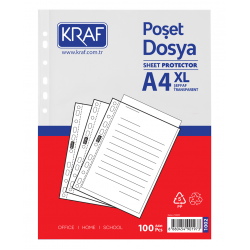 KRAF POŞET DOSYA A4 XL 100 LÜ 1002