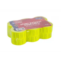 KRAF MOTEX ETİKET 12x21 MM FOSFORLU SARI