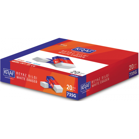 KRAF SİLGİ BEYAZ 20 Lİ 735G KRAF SİLGİ BEYAZ 20 Lİ 735G