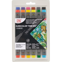 PASİF ZIG KURECOLOR TWIN S KC-3000/12B1 12 Lİ BASIC COLORS