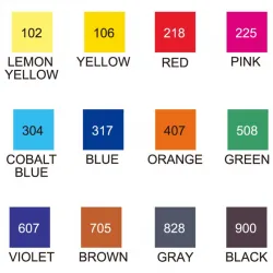 ZIG KURECOLOR TWIN S KC-3000/12B1 12 Lİ BASIC COLORS
