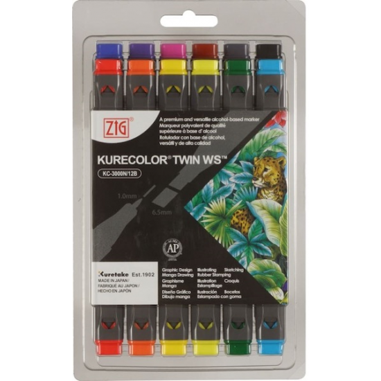 ZIG KURECOLOR TWIN S KC-3000/12B3 12 Lİ NATUREL COLORS