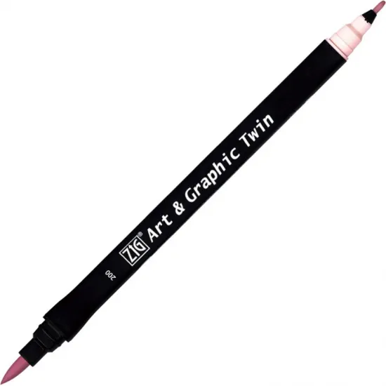 ZIG ART&GRAPHIC TWIN TUT-80 200 SUGARED ALM. PINK ZIG ART&GRAPHIC TWIN TUT-80 200 SUGARED ALM. PINK