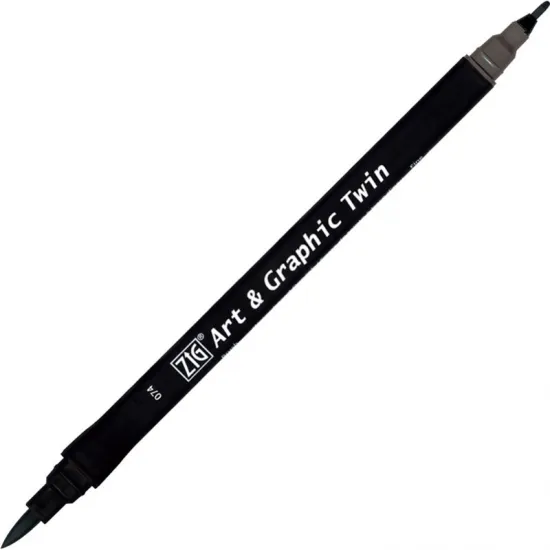 ZIG ART&GRAPHIC TWIN TUT-80 074 DARK GRAY ZIG ART&GRAPHIC TWIN TUT-80 074 DARK GRAY