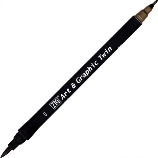 ZIG ART&GRAPHIC TWIN TUT-80 077 DEEP BROWN ZIG ART&GRAPHIC TWIN TUT-80 077 DEEP BROWN
