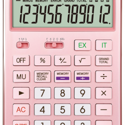 KRAF HESAP MAKİNESİ MASAÜSTÜ 12 HANE HM-170 PK PEMBE
