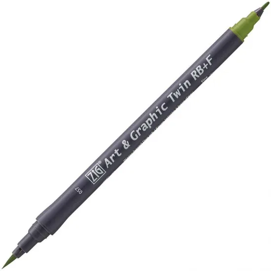ZIG ART&GRAPHIC TWIN RB TUT-95 57 OLIVE GREEN ZIG ART&GRAPHIC TWIN RB TUT-95 57 OLIVE GREEN