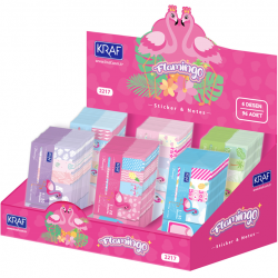 KRAF YAPIŞKANLI NOT KAĞIDI SET FLAMINGO 100 YP 2217FL