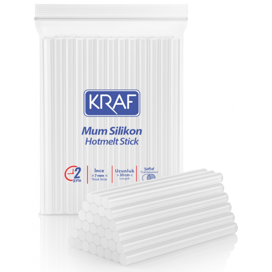 KRAF SİLİKON ŞEFFAF 30cm İNCE   1 KG 4007