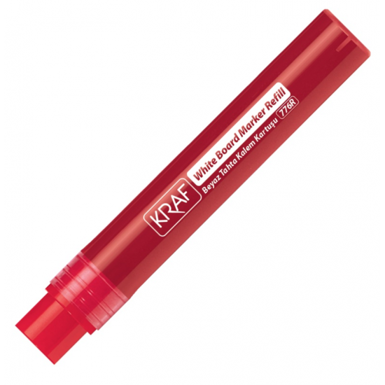 KRAF BEYAZ TAHTA KALEMİ YEDEK KARTUŞ 776R KIRMIZI