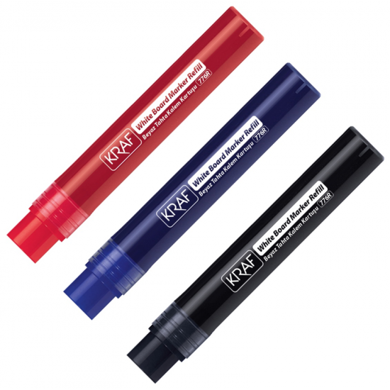 KRAF BEYAZ TAHTA KALEMİ YEDEK KARTUŞ 776R MAVİ