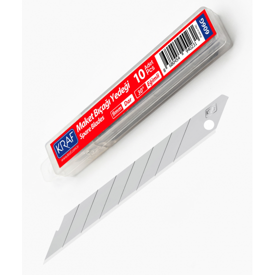 KRAF MAKET BIÇAĞI YEDEĞİ DAR 30' EĞİMLİ 100 LÜ 606G