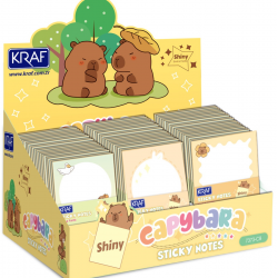 KRAF YAPIŞKANLI NOT KAĞIDI 73x73 CAPYBARA 50 YP SİMLİ - PARILTILI 7373CB