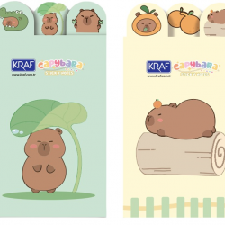 KRAF YAPIŞKANLI NOT KAĞIDI SET CAPYBARA   8 x 20 YP 2222CB