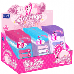 KRAF INDEX FILM (PP) 15x44MM POP-UP 4 LÜ x 20 YP DESENLİ FLAMINGO 41544FL