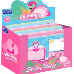 KRAF YAPIŞKANLI NOT KAĞIDI SET FLAMINGO  4 x 20 YP 2223FL