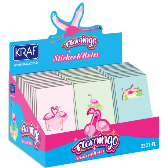 KRAF NOT DEFTERİ FLAMINGO 76x127 50 YP 2221FL