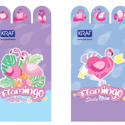 KRAF YAPIŞKANLI NOT KAĞIDI SET FLAMINGO  8 x 20 YP 2222FL