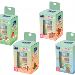 KRAF BANT WASHI TAPE CAPYBARA 3 LÜ (15mm x 3m 2 Adet + 30mm x 3m 1 Adet) 2505CB