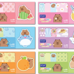 KRAF YAPIŞKANLI NOT KAĞIDI SET CAPYBARA 100 YP 2217CB