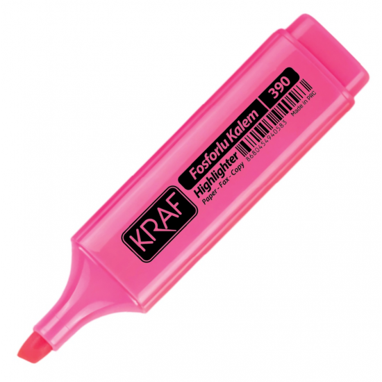 KRAF FOSFORLU KALEM 390 PEMBE
