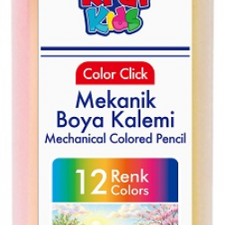 KRAF KIDS MEKANİK RENKLİ KURU BOYA COLOR CLICK 12 Lİ KK400-12