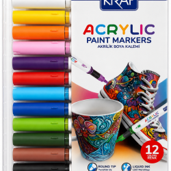 KRAF AKRİLİK MARKER 666 12'Lİ