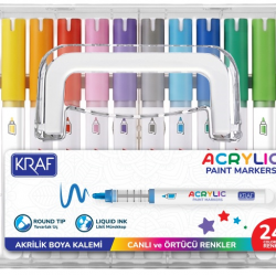 KRAF AKRİLİK MARKER 666 24'LÜ