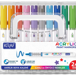 KRAF AKRİLİK MARKER 666 24'LÜ