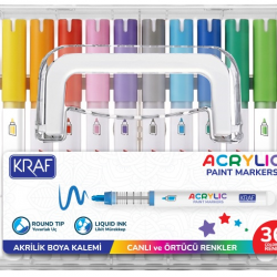 KRAF AKRİLİK MARKER 666 36'LI