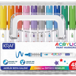 KRAF AKRİLİK MARKER 666 48'Lİ