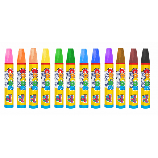 KRAF KIDS PASTEL BOYA 12 Lİ ÇANTALI KK530