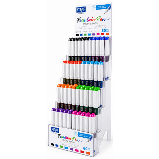 KRAF DOLMA KALEM KULLAN-AT 303 80 Lİ STAND