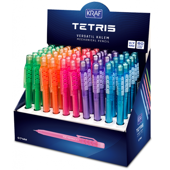 KRAF VERSATİL KALEM TETRIS 0,7 60 LI MP-100
