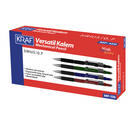KRAF VERSATİL KALEM SIRIUS 0,7 MP-120 LACİVERT